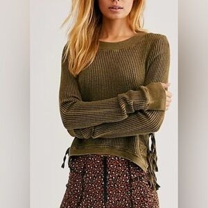 Free People One Interlaken Thermal Crop Top